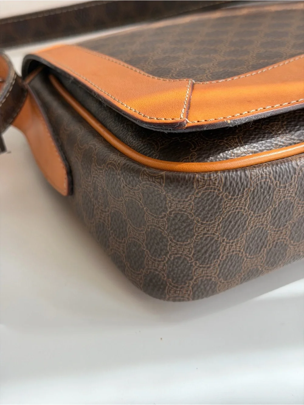Authentic CELINE Macadam Logo Triomphe Crossbody Bag